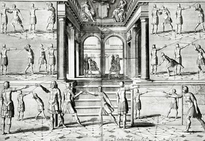 The Fencing Lesson by Adriaen Matham